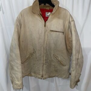 Vintage Carhartt Detroit Jacket Men's 26x28 Distressed Thrashed Destroyed